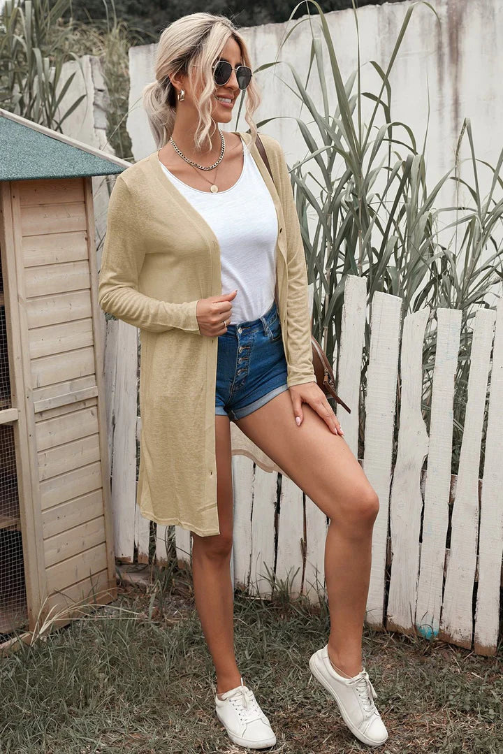 Elena - Cardigan leggero con bottoni