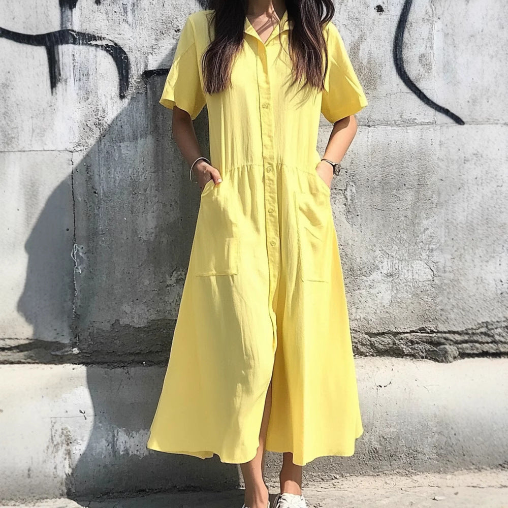 Ladies Shirt Dress Ivyshape