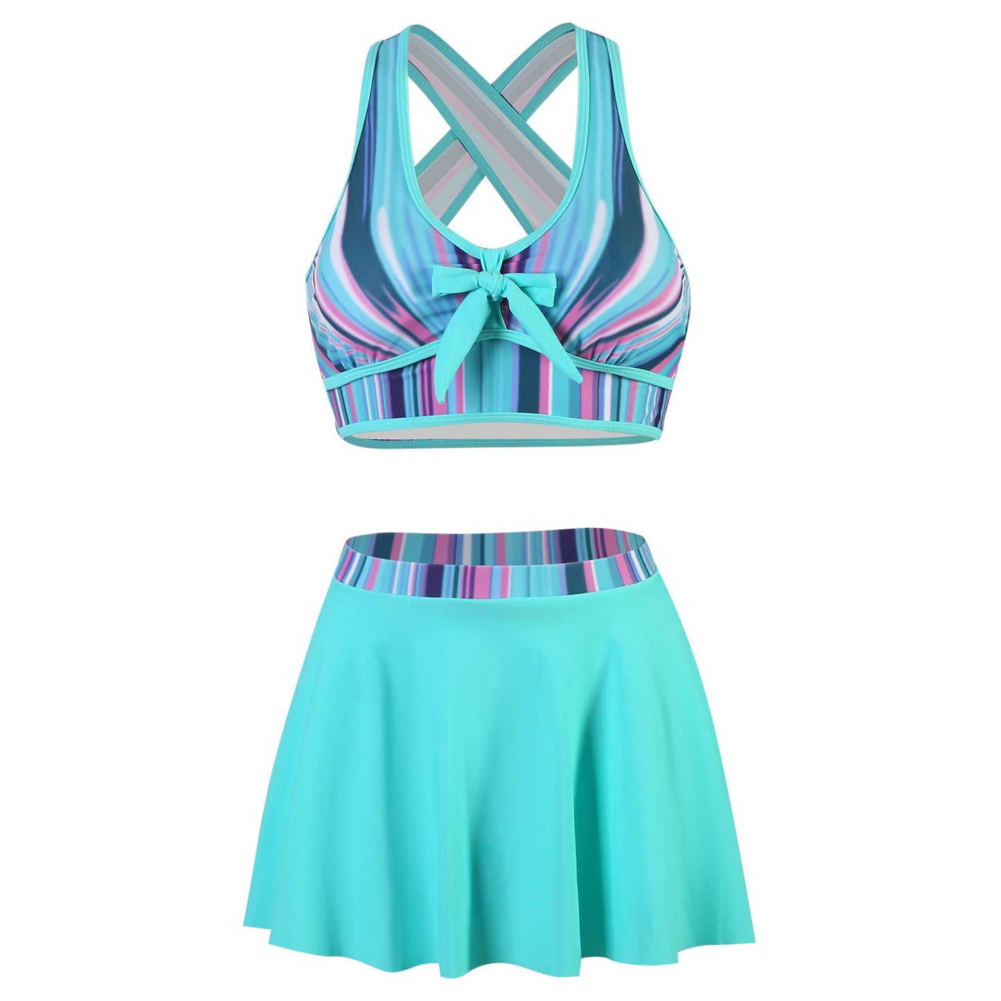 Women's swimsuit set with playful design and sporty cut Ivyshape