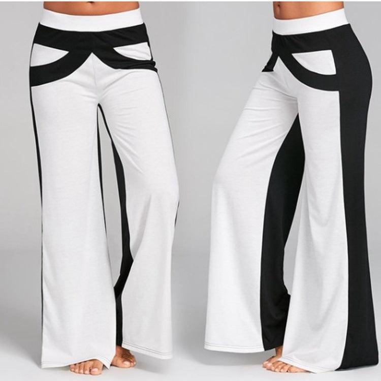 Women Loose Sports Pants with Contrasting Seams Ivyshape