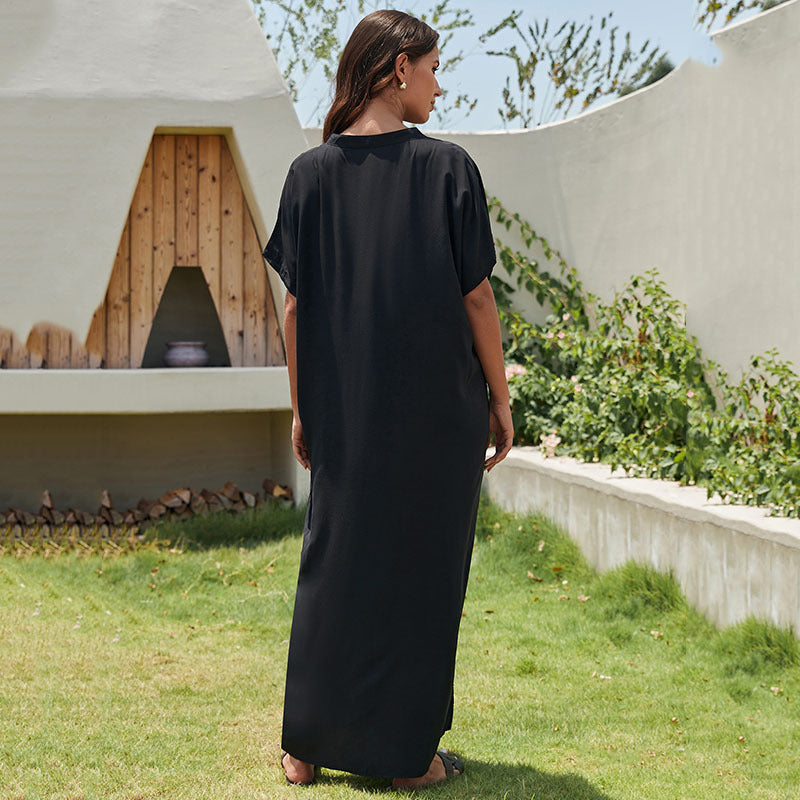 Women's Kaftan with intricate palm pattern Ivyshape