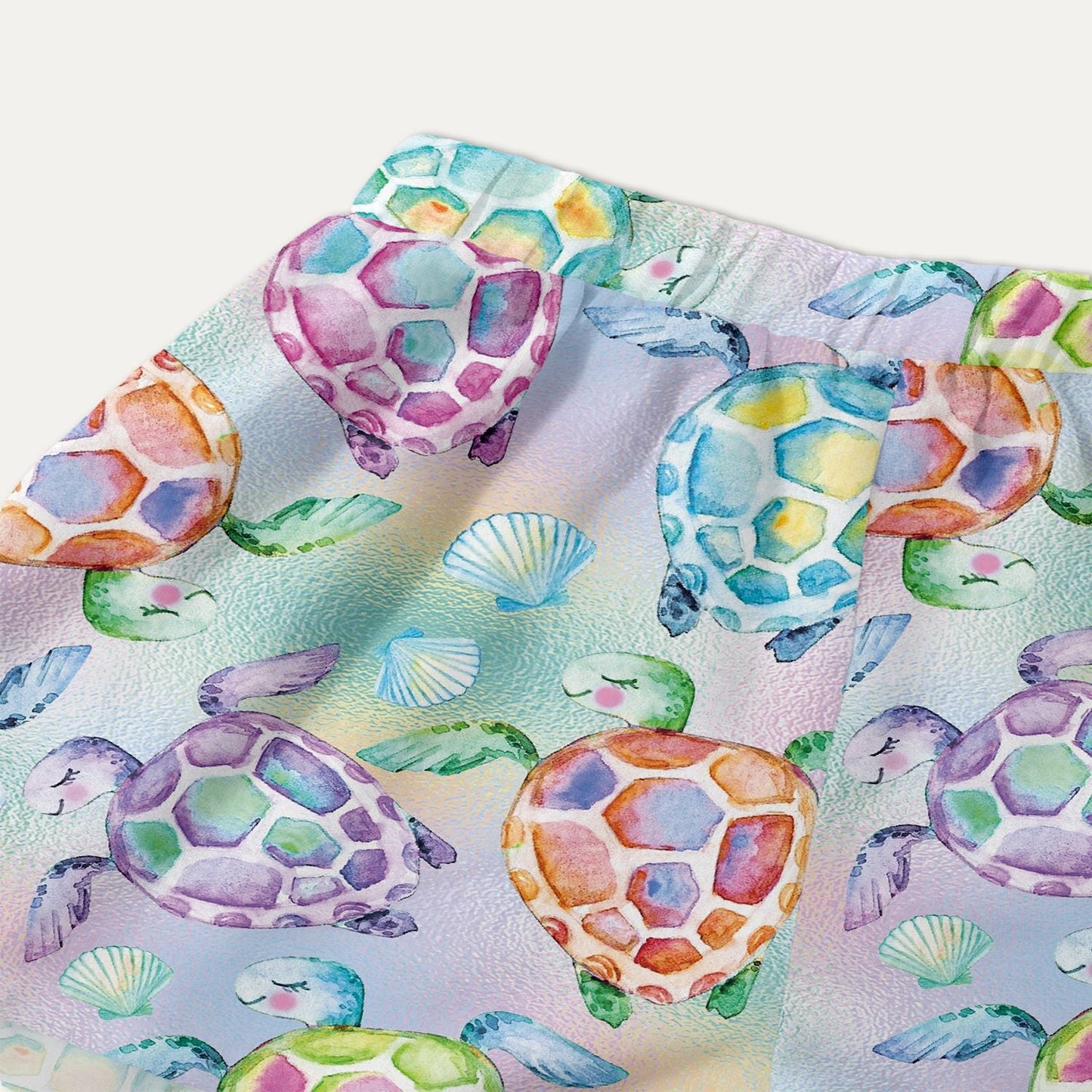 Women's trendy top with knot detail and cheerful sea motif Ivyshape