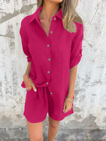 Women's Leisure Button-Up Overall Ivyshape