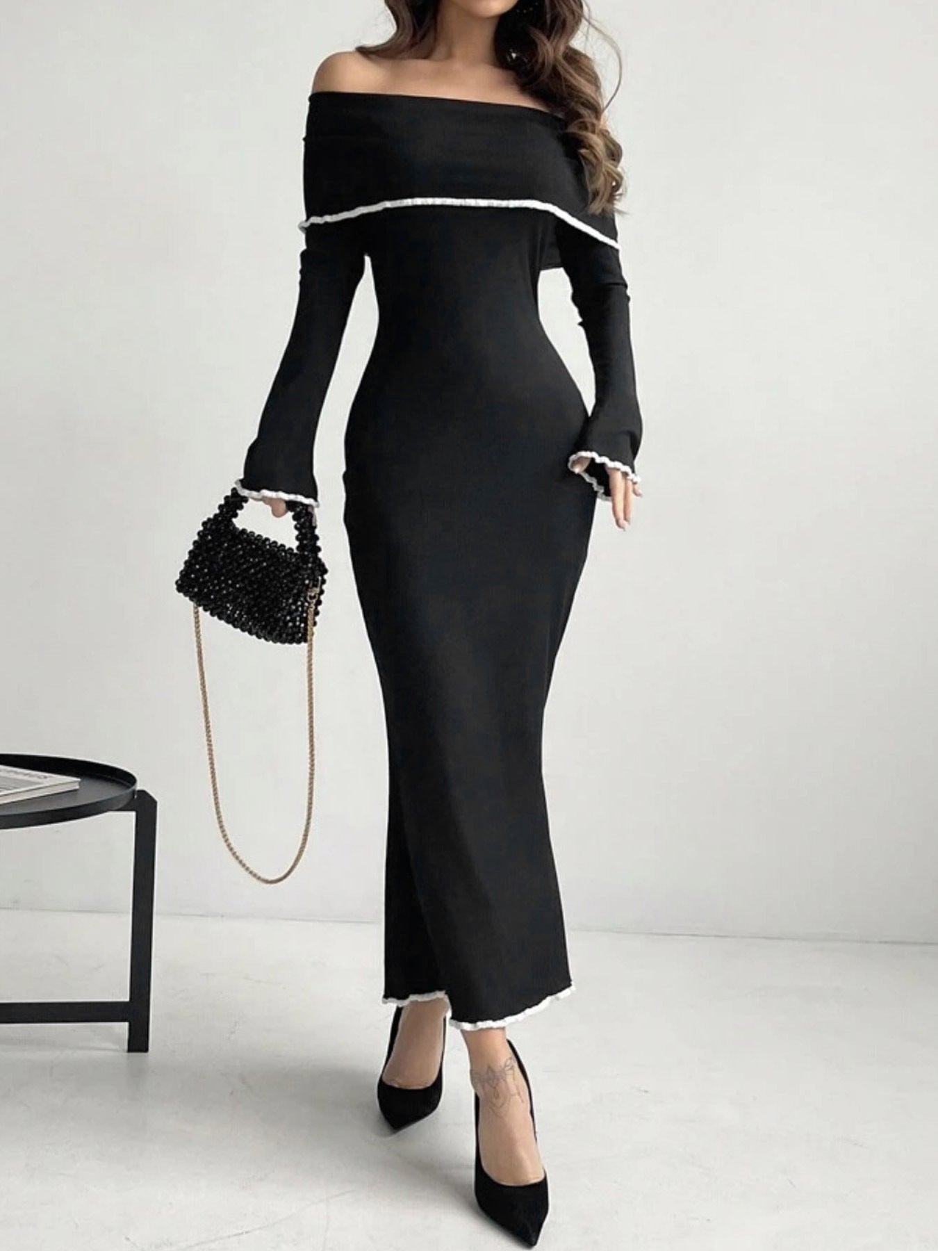 Women Off-Shoulder Evening Dress Ivyshape