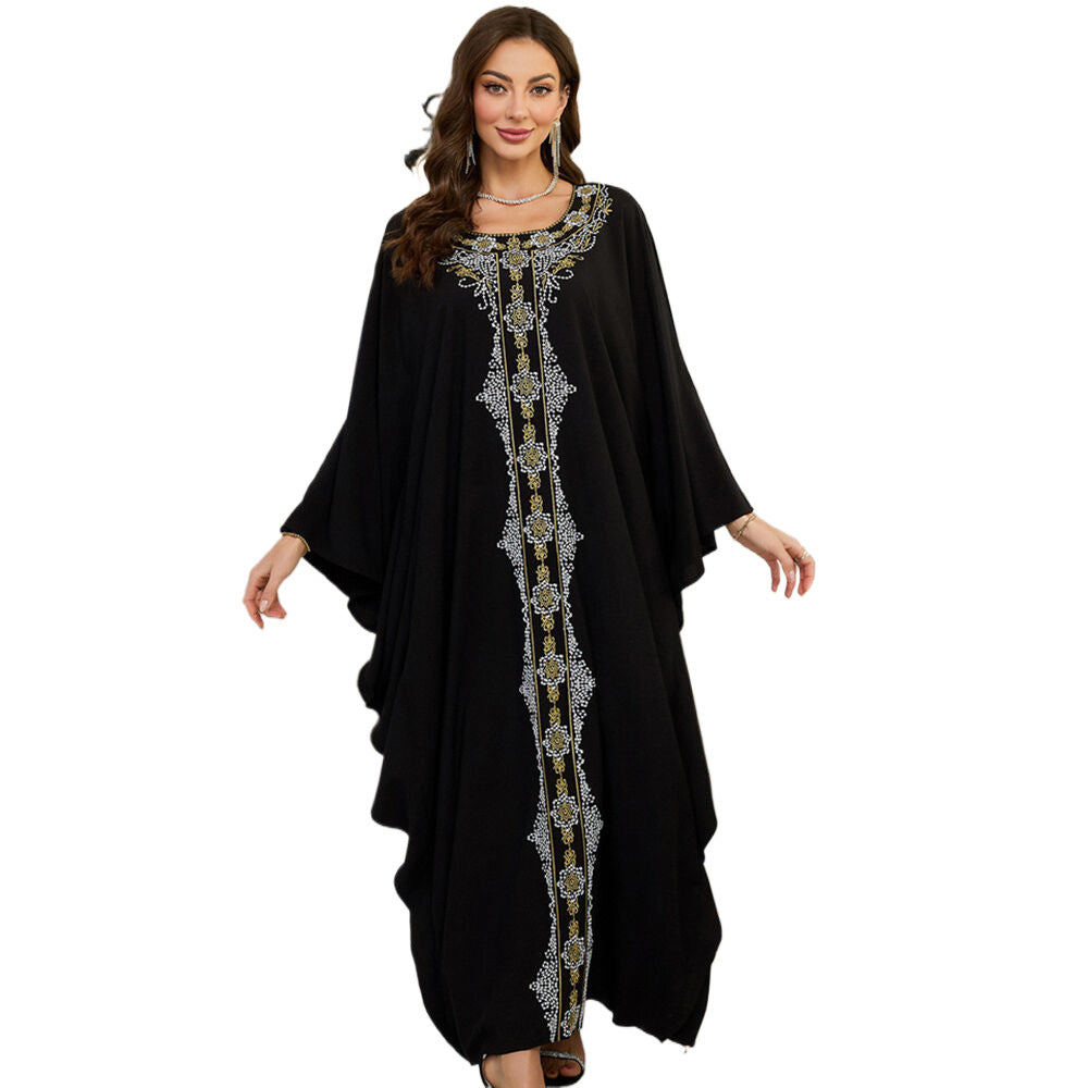 Women Elegant Caftan with Artistic Embroidery Design Ivyshape