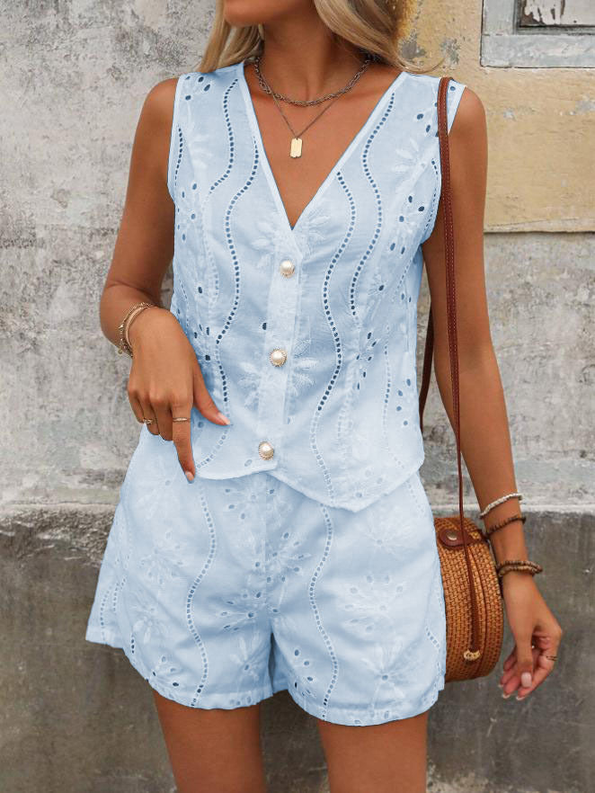 Women's Fitted Blouse with Buttons Ivyshape