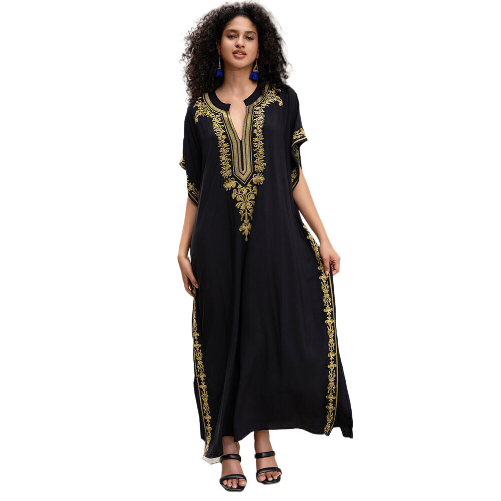 Ladies Elegant Kaftan with intricate embroidery details Ivyshape