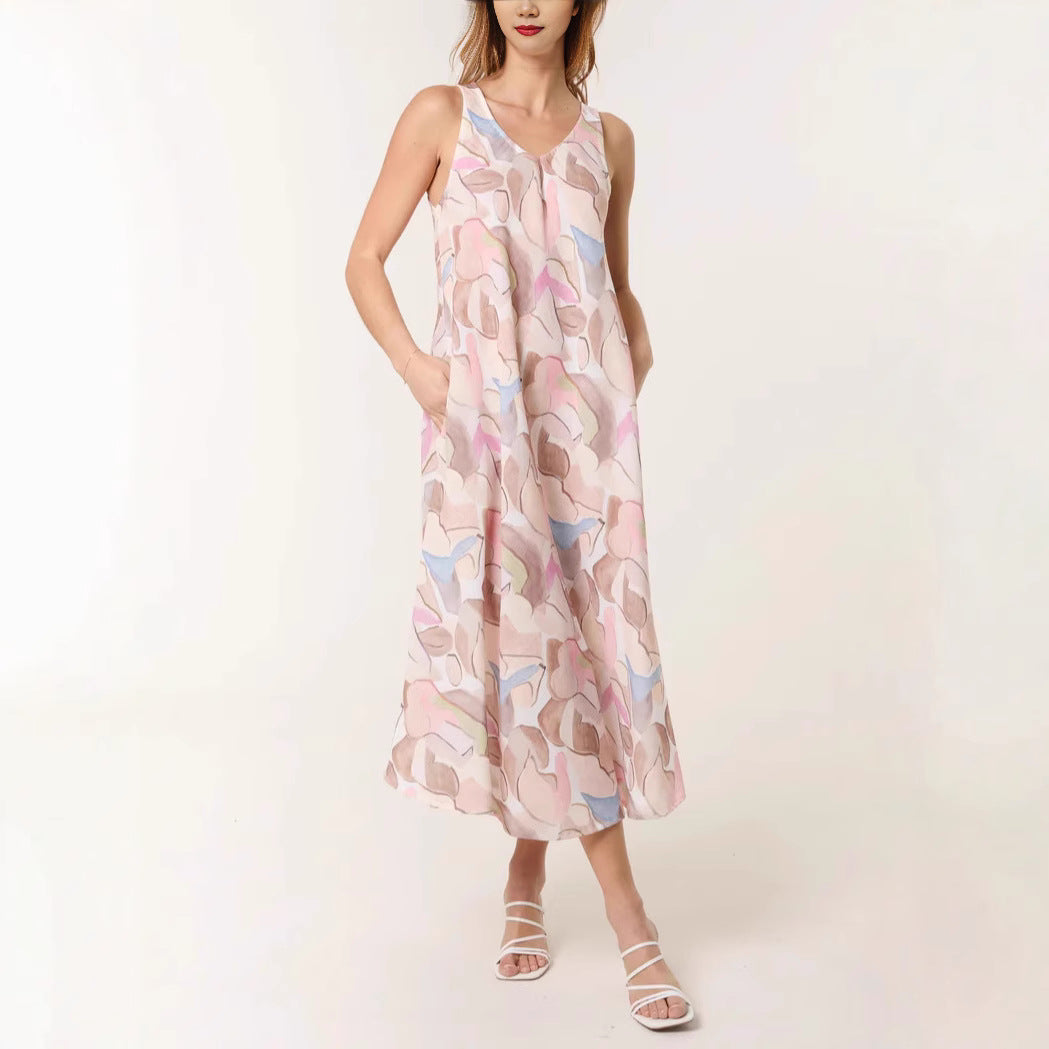 Women's art-inspired maxi dress Ivyshape