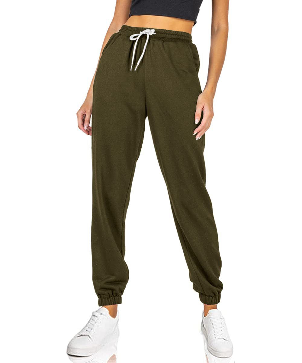 Women's comfortable sweatpants with elastic waistband and pockets Ivyshape