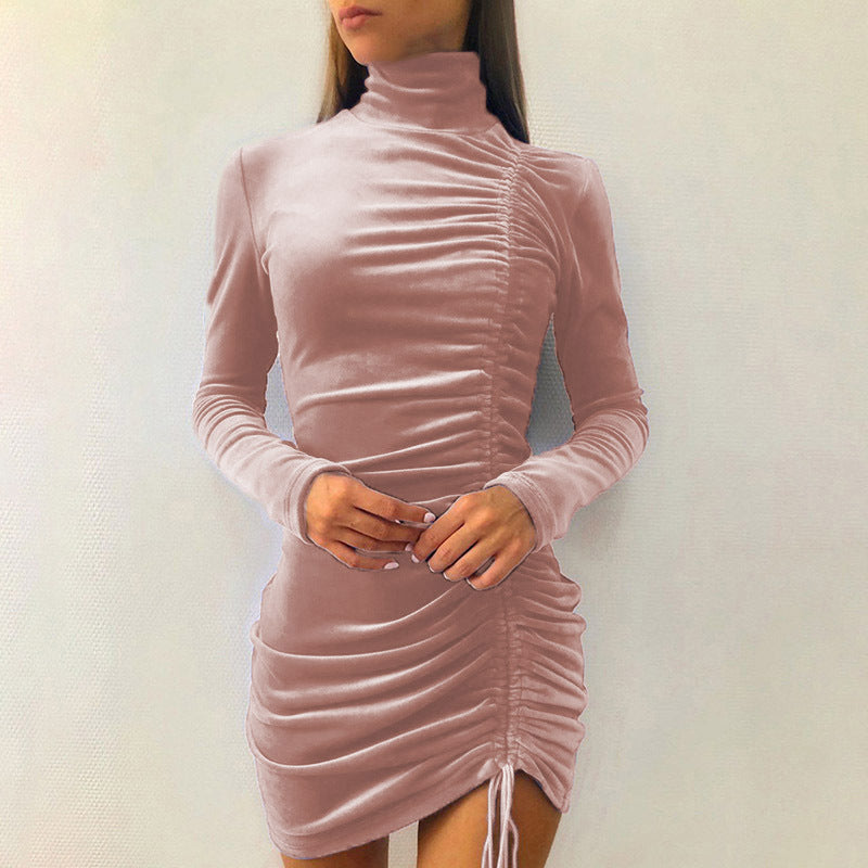 Women Velvet Bodycon Dress Ivyshape