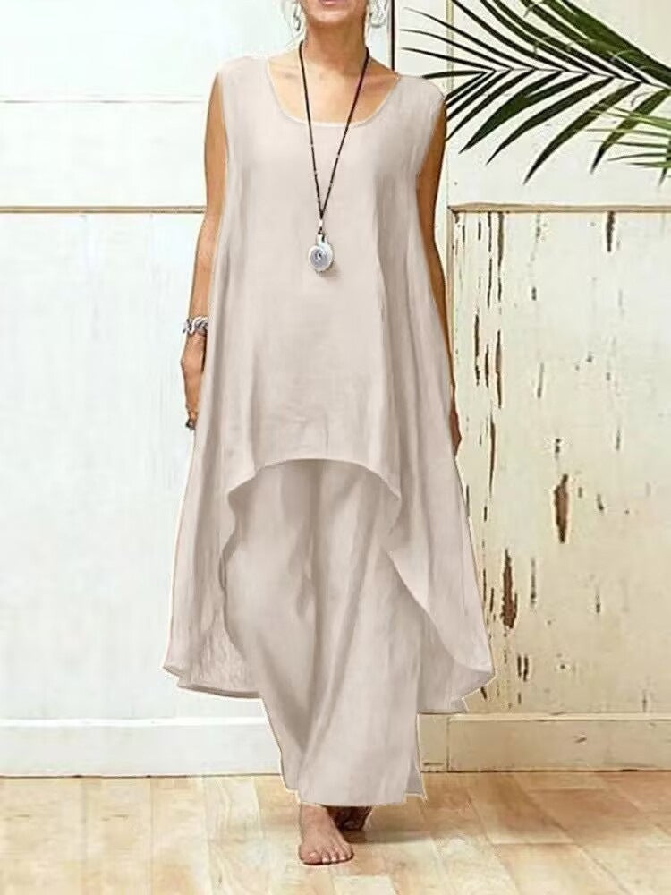 Women's Flowing Tunic Maxi Jumpsuit Ivyshape
