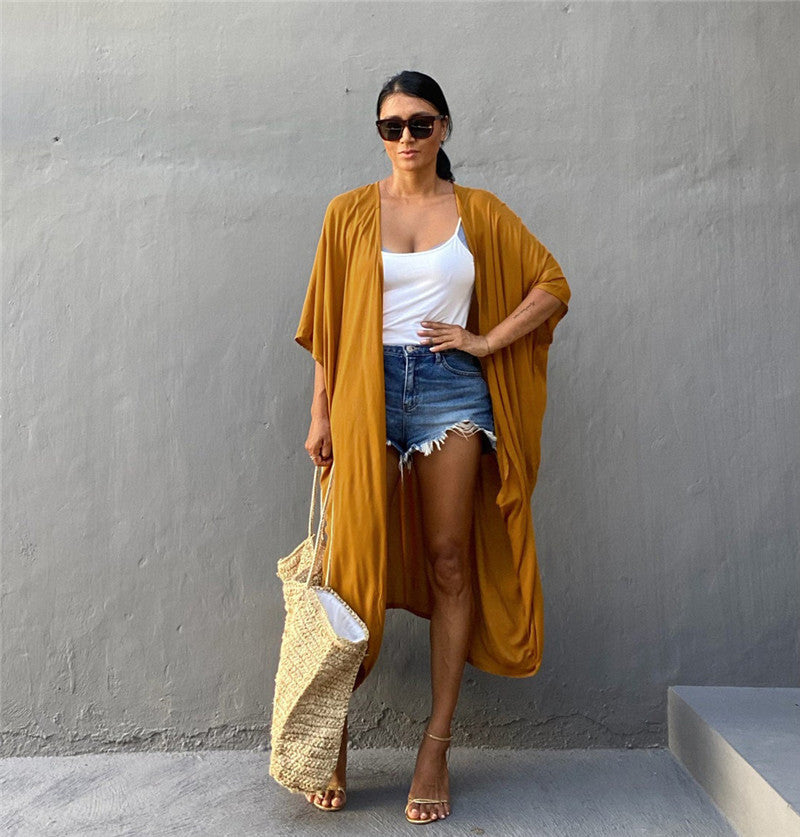 Ladies elegant beach coat Ivyshape