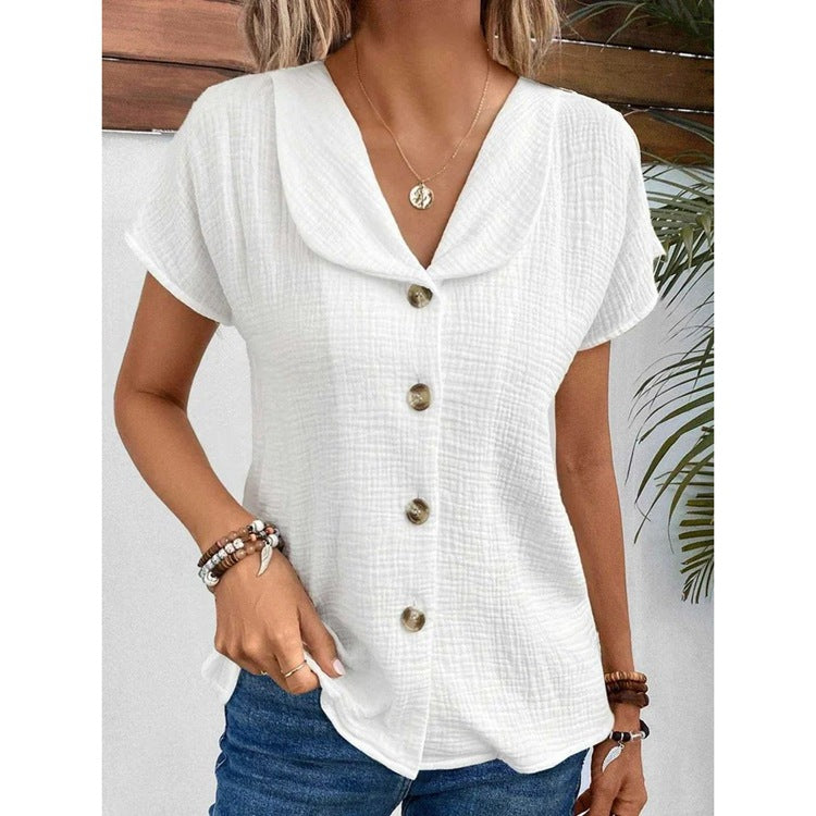 Women’s lightweight blouse with button details Ivyshape