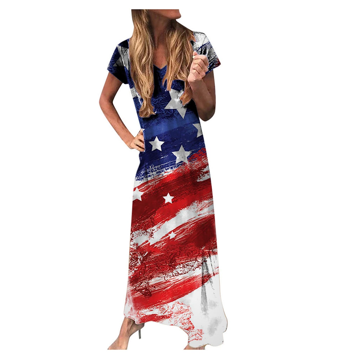 Ladies Graphic Maxi Dress Ivyshape