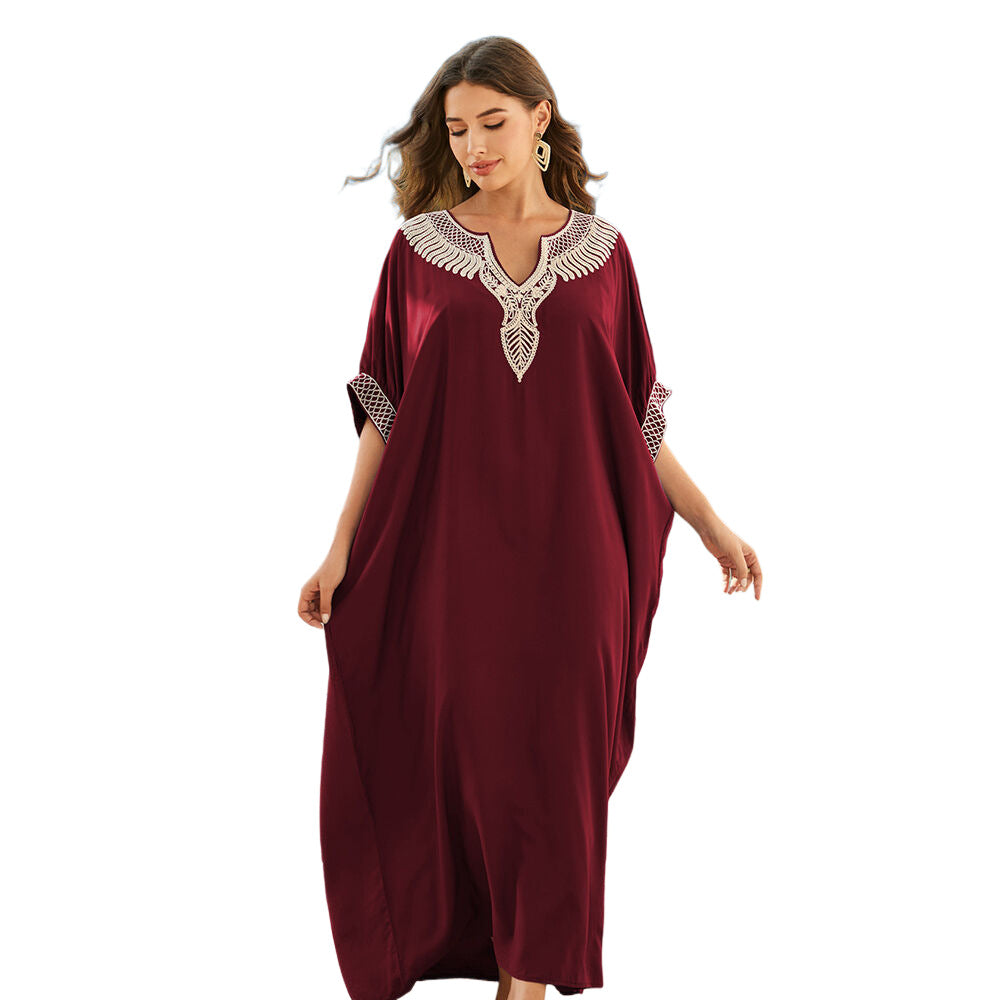 Women elegant Kaftan with artistic embroidery design Ivyshape