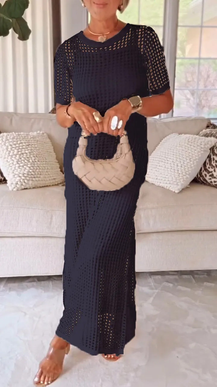 Women Elegant Mesh Maxi Dress Ivyshape