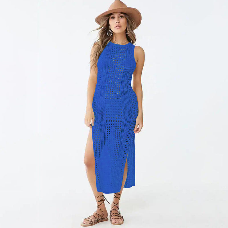 Women’s Maxi Dress with Refined Crochet Pattern Ivyshape