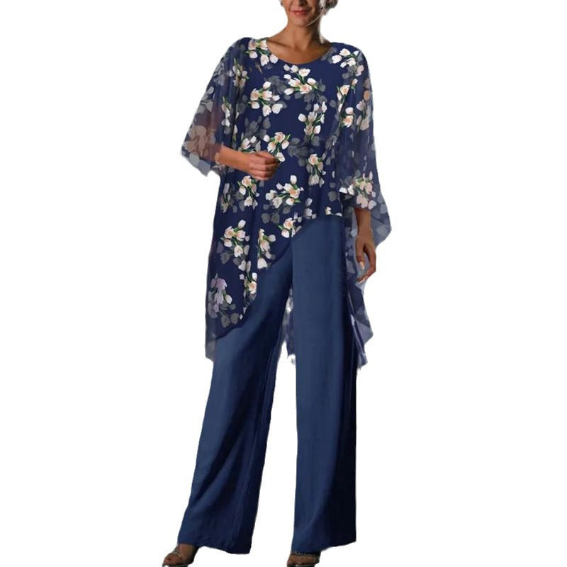 Women's casual tunic with floral accents Ivyshape
