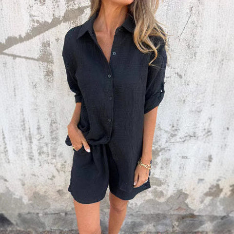 Women's Leisure Button-Up Overall Ivyshape