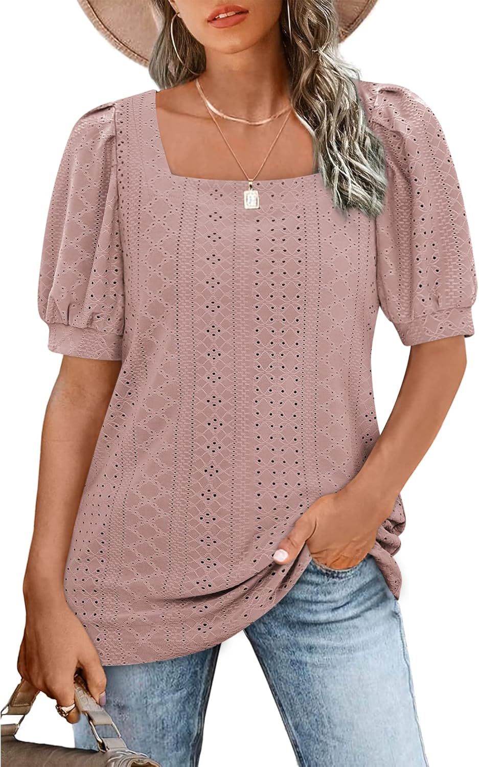 Ladies Elegant Puff Sleeve Blouse Ivyshape
