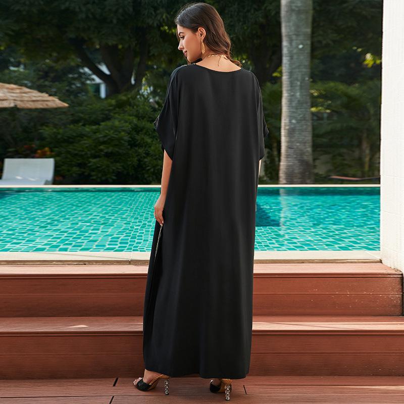 Women Elegant Maxi Kaftan with ornate decorations Ivyshape