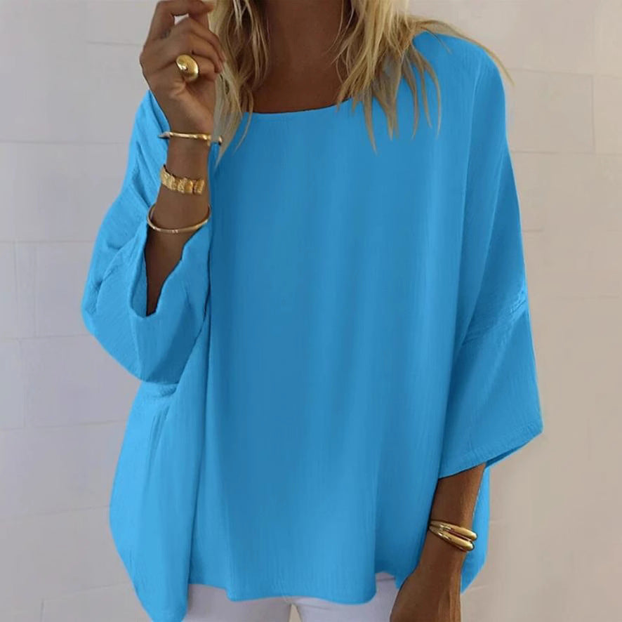 Women Light Batwing Blouse Ivyshape
