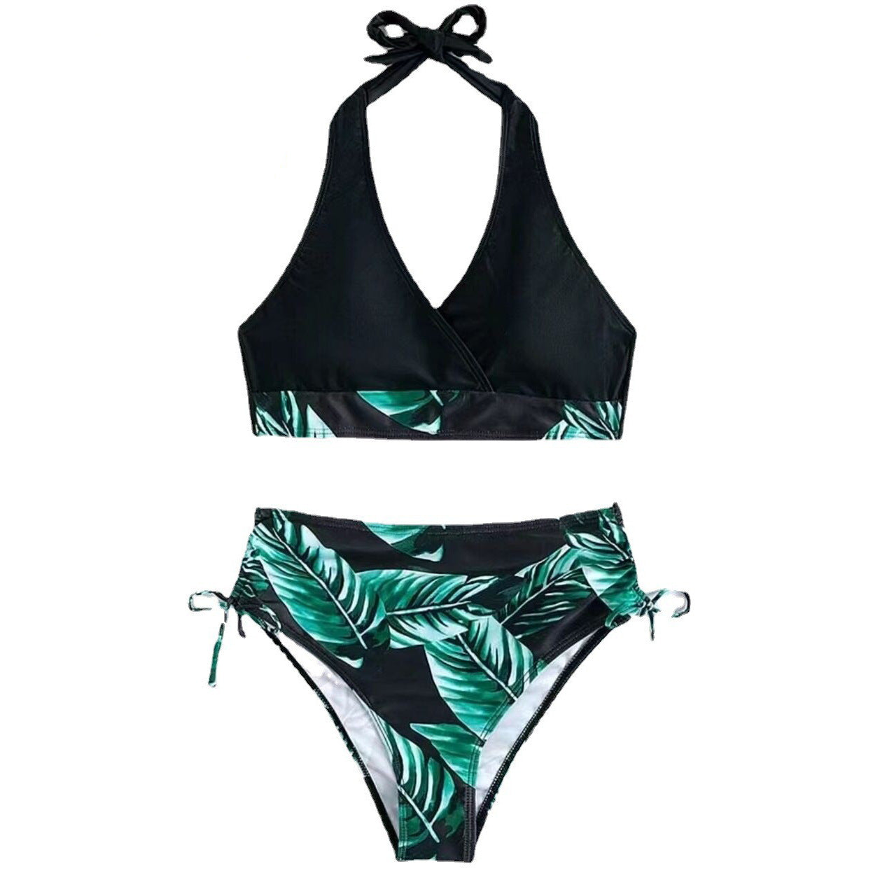 Women's bikini set with deep V-neckline and body-hugging design Ivyshape