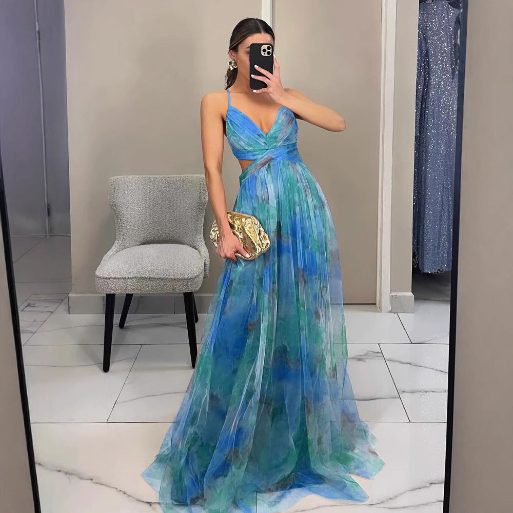 Women Floral Maxi Dress Ivyshape