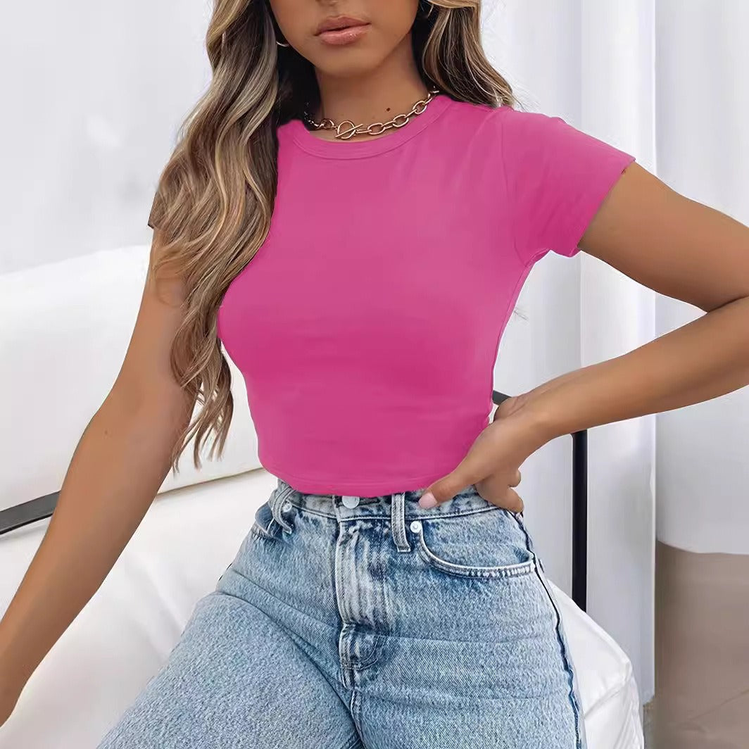 Women's Crop Essentials T-Shirt Ivyshape