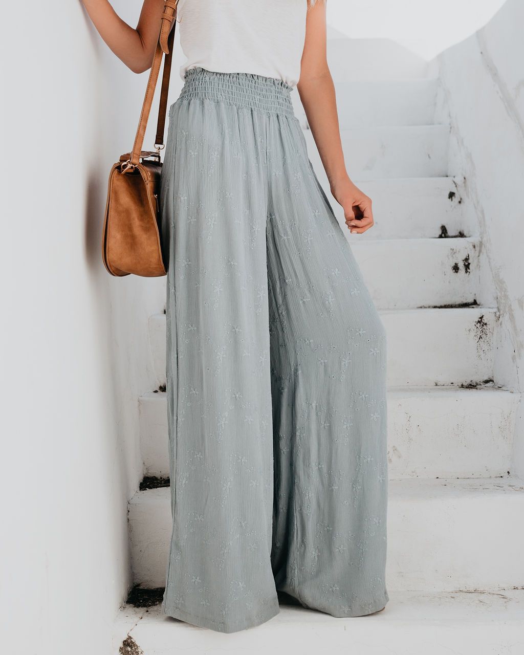 Women's Floral Print Wide Pants Ivyshape