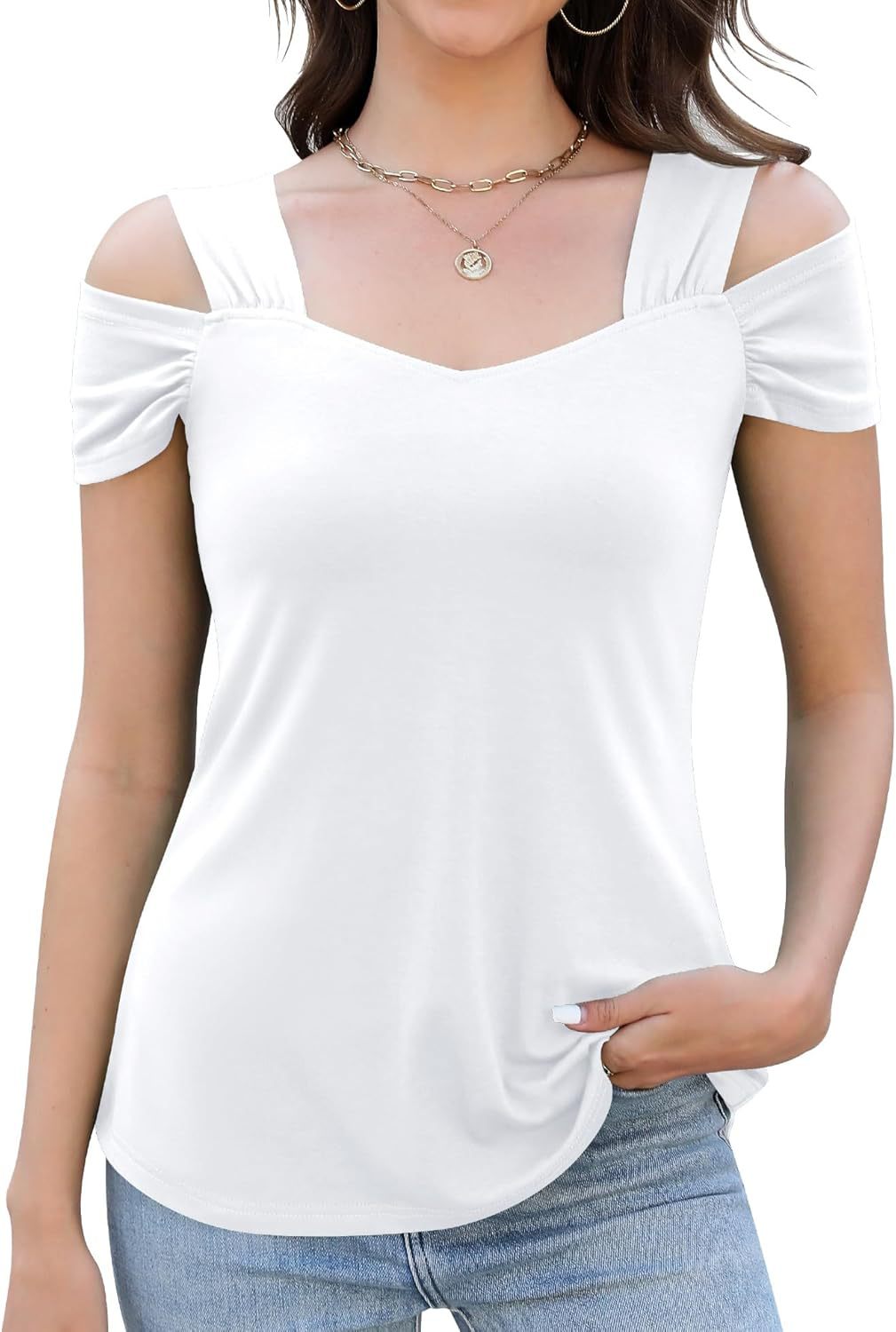 Women Off-Shoulder Casual Fit Top Ivyshape