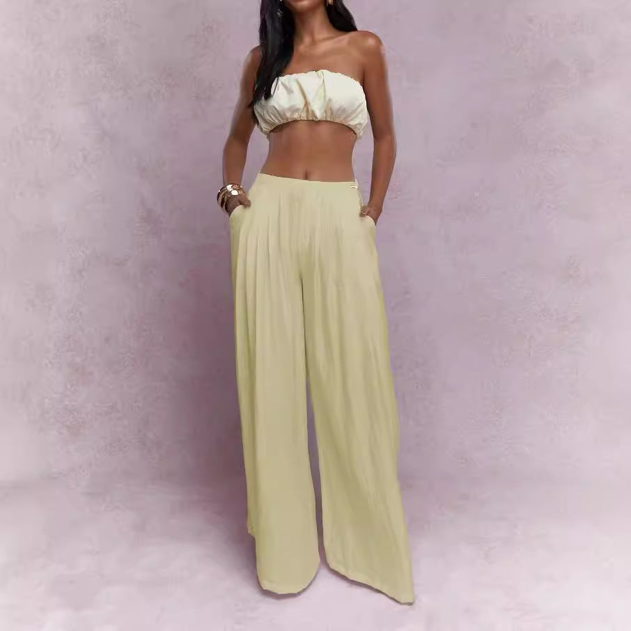 Ladies Elegant Pleated Maxi Skirt Ivyshape