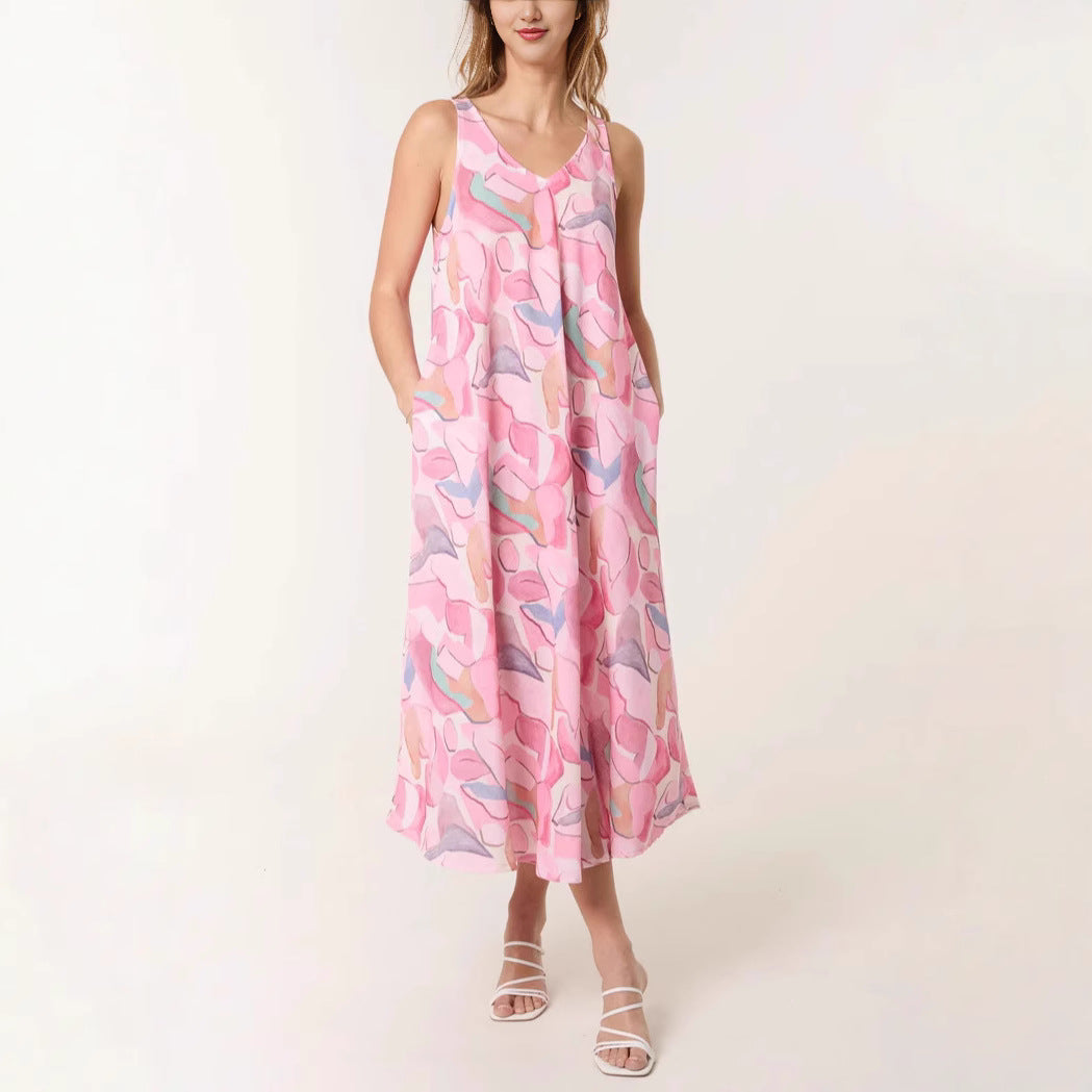 Women's art-inspired maxi dress Ivyshape