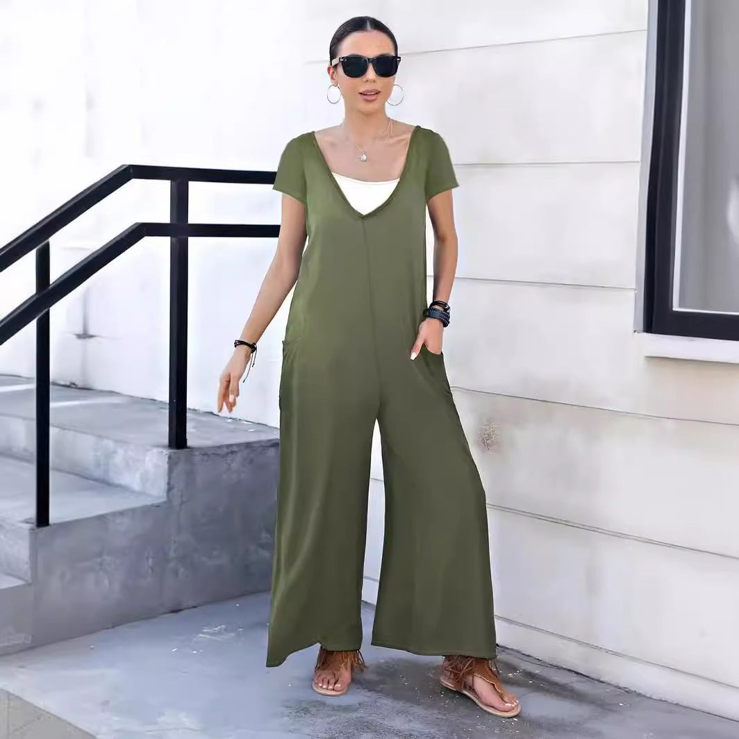 Women Comfortable Jumpsuit with Pockets Ivyshape
