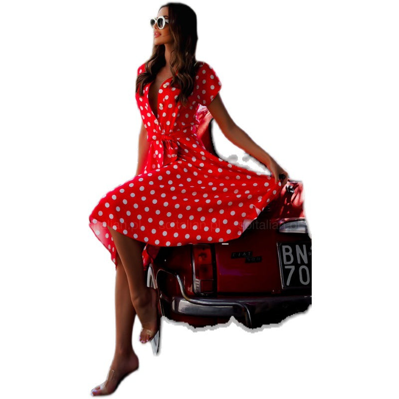 Women's floral dress with tailored cut Ivyshape