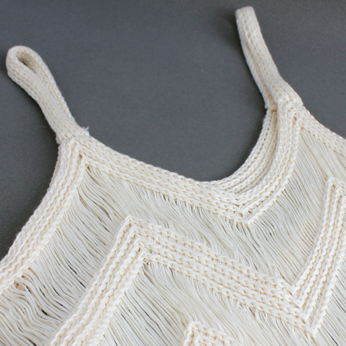 Women’s Crochet Beach Dress with Fringes and Stylish Pattern Ivyshape