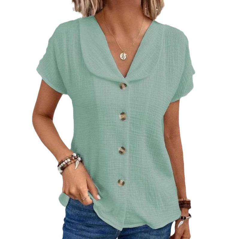 Women’s lightweight blouse with button details Ivyshape