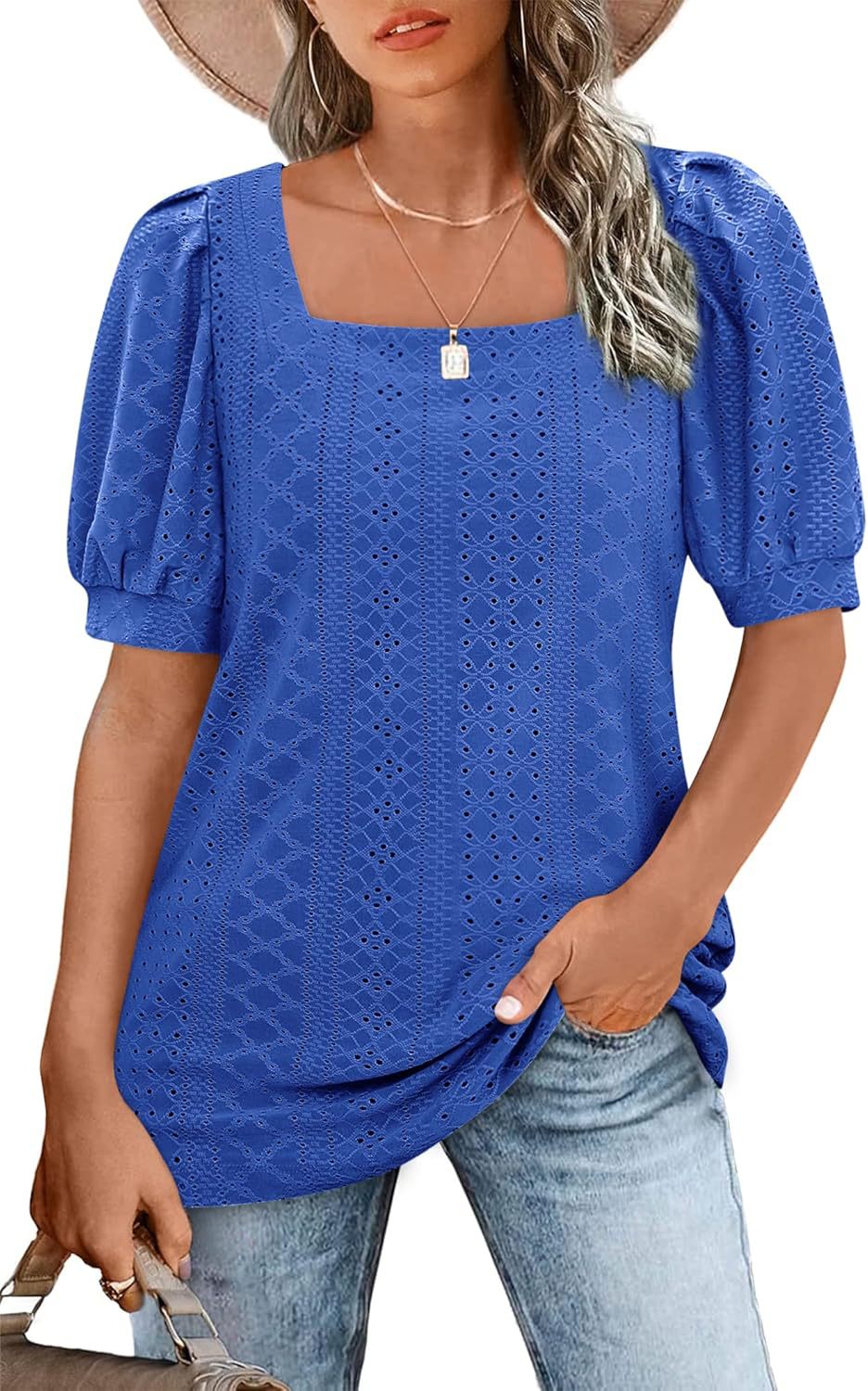 Ladies Elegant Puff Sleeve Blouse Ivyshape