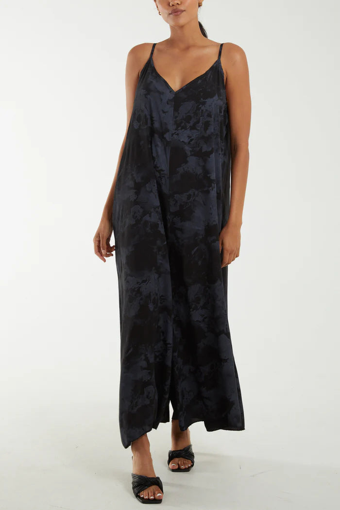 Women's Flowing Maxi Dress with Adjustable Straps Ivyshape