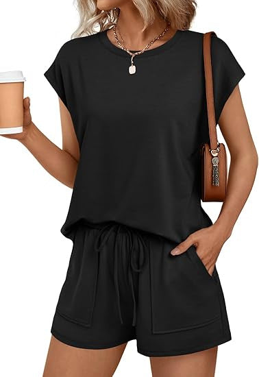 Women's Relaxed Fit Top and Shorts Set Ivyshape