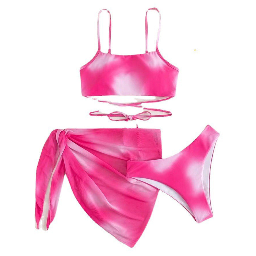 Women Bikini Set with Asymmetrical Skirt Ivyshape