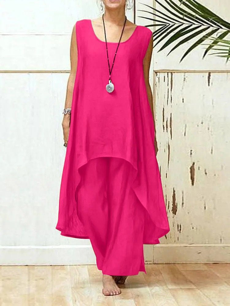 Women's Flowing Tunic Maxi Jumpsuit Ivyshape