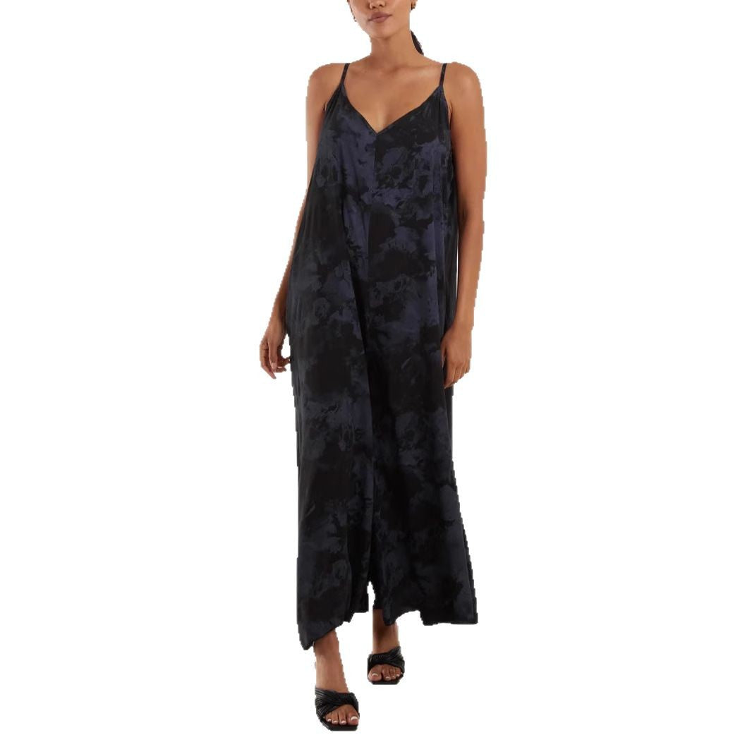 Women's Flowing Maxi Dress with Adjustable Straps Ivyshape