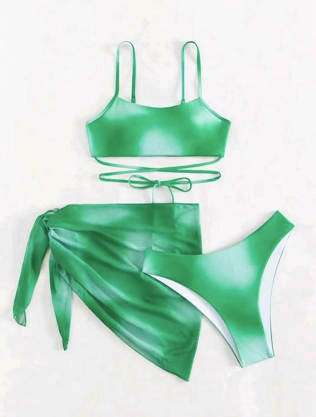 Women Bikini Set with Asymmetrical Skirt Ivyshape