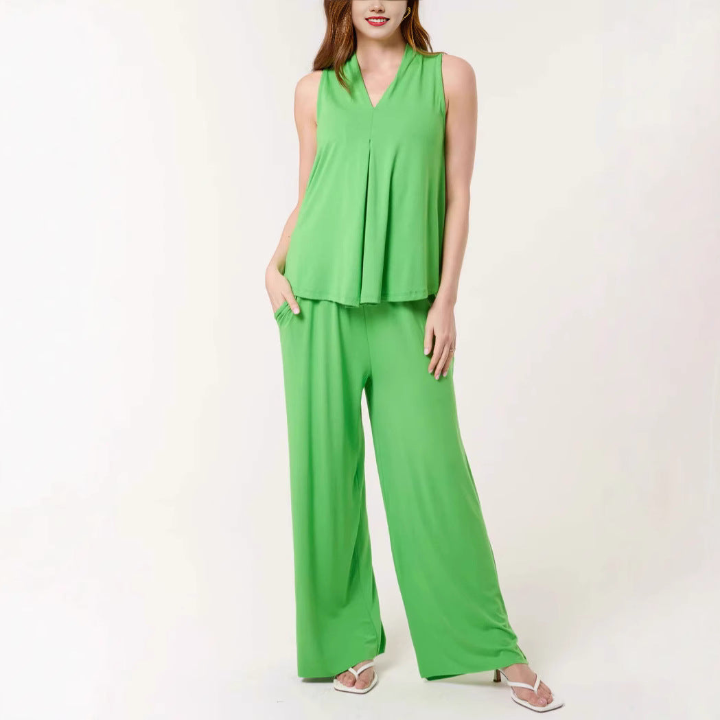 Women's Flowing Sleeveless Jumpsuit Ivyshape