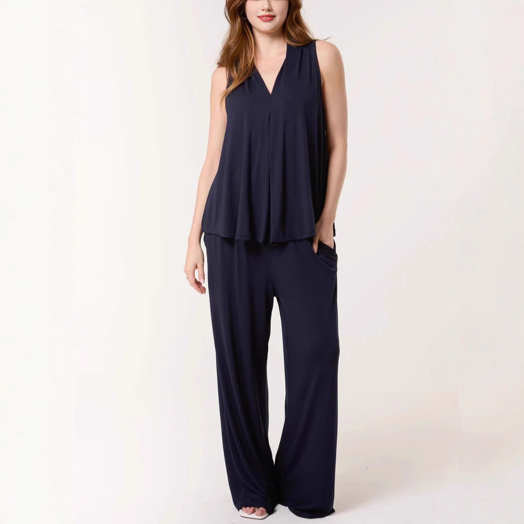 Women's Flowing Sleeveless Jumpsuit Ivyshape