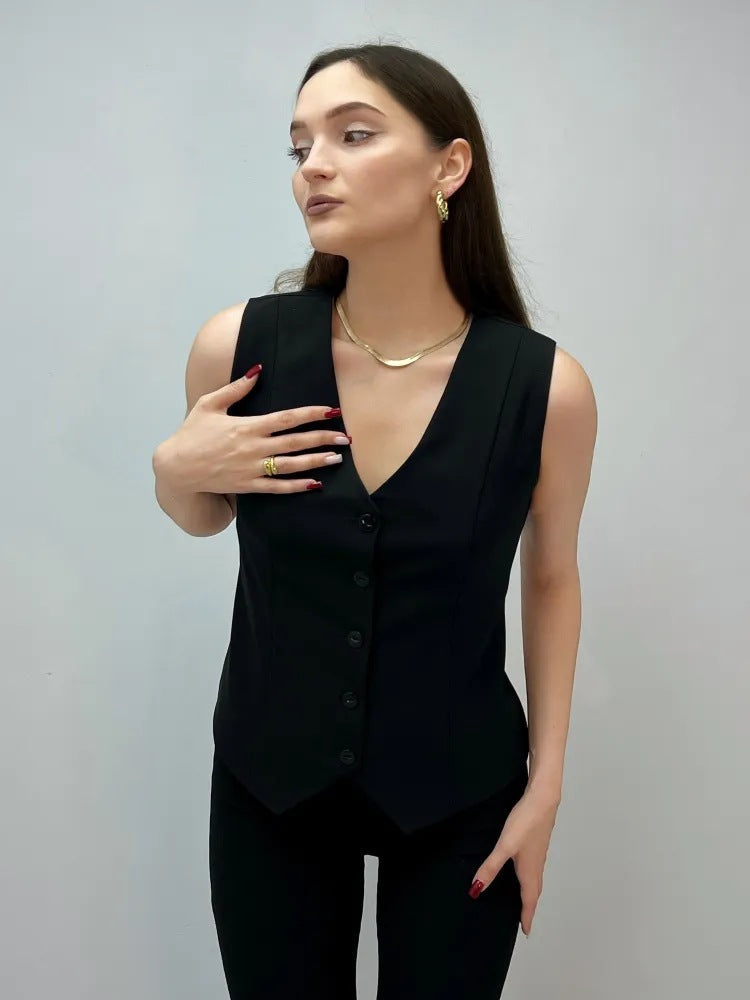 Women's Tailored Elegant Vest Ivyshape