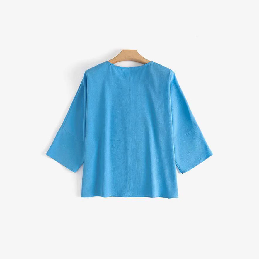 Women Light Batwing Blouse Ivyshape