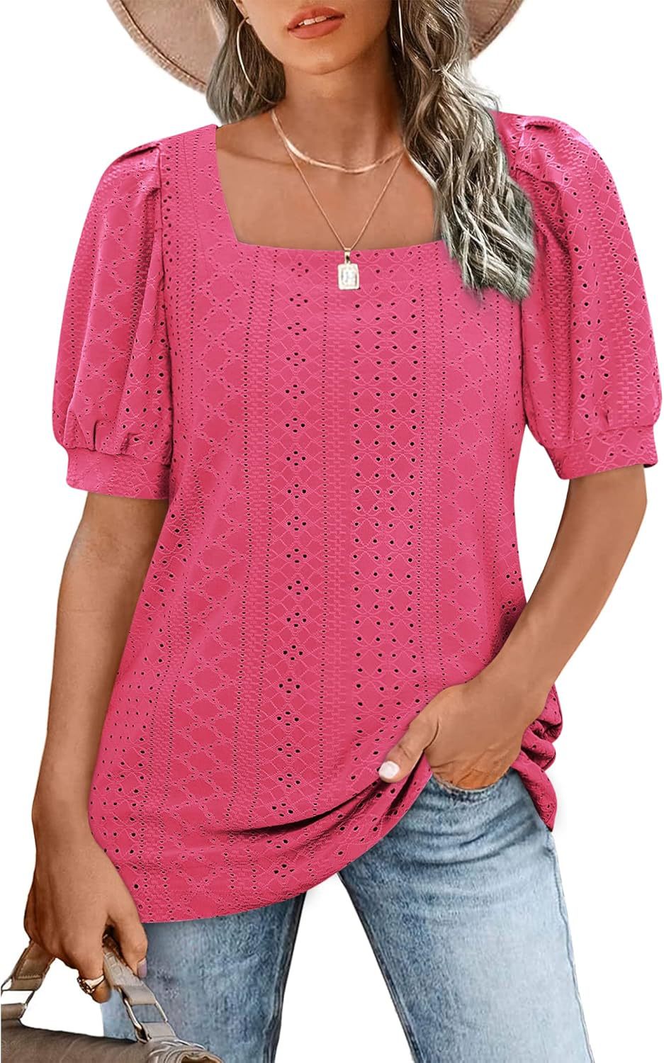 Ladies Elegant Puff Sleeve Blouse Ivyshape