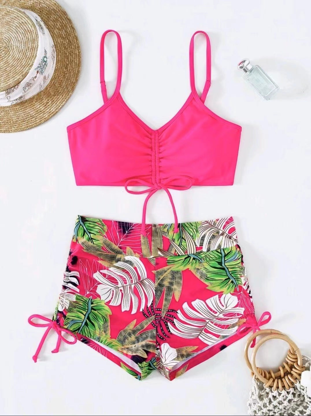 Women's bikini set with adjustable top and trendy shorts Ivyshape